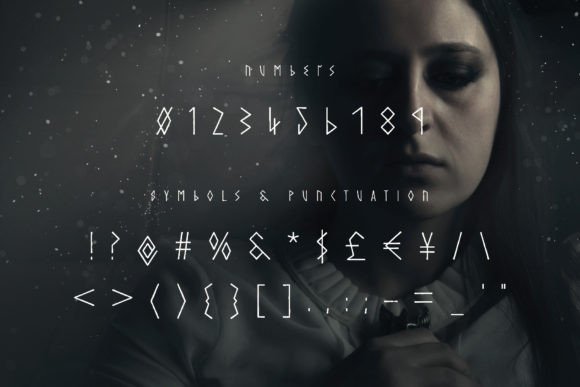 Shieldmaiden Font PNG with transparent background - Preview 2