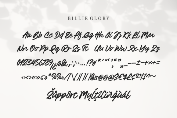 Billie Glory Font - Preview 6