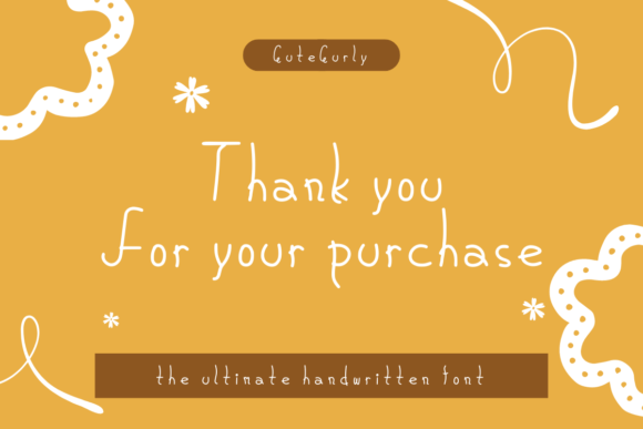 Cutecurly Font - Preview 4