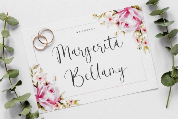 Dramatic Florals Font PNG with transparent background - Preview 1