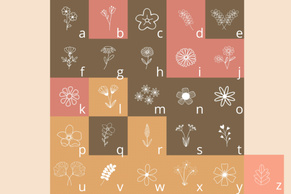Line Doodle Font PNG with transparent background - Preview 5