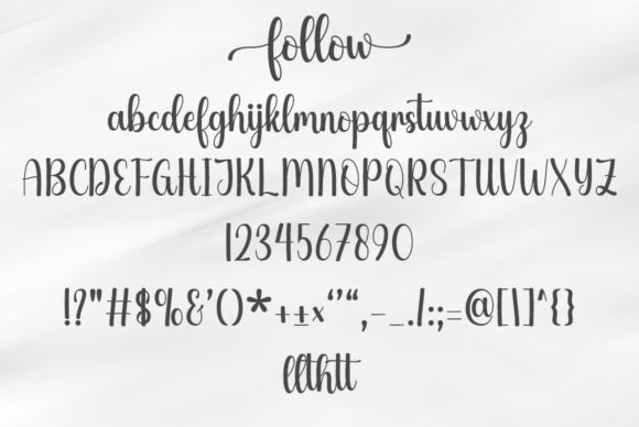 Follow Font - Preview 5