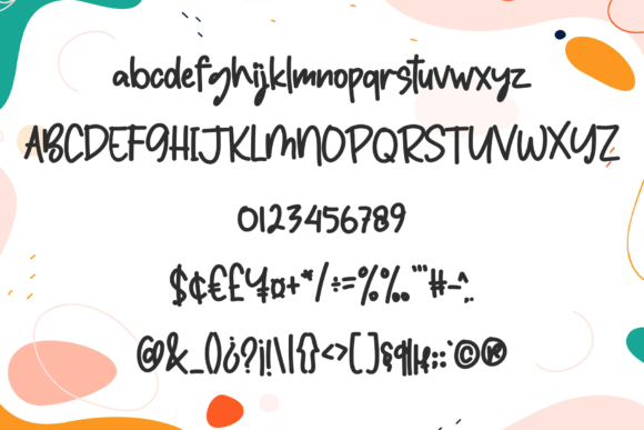 Small Beach Font PNG with transparent background - Preview 4