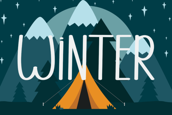 Host Christmas Font PNG with transparent background - Preview 3