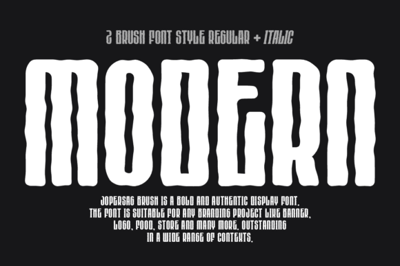 Jopersag Brush Font PNG with transparent background - Preview 2