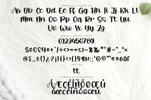 Rambling Font PNG with transparent background - Preview 4