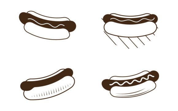 Vector Hot Dog Logo Template