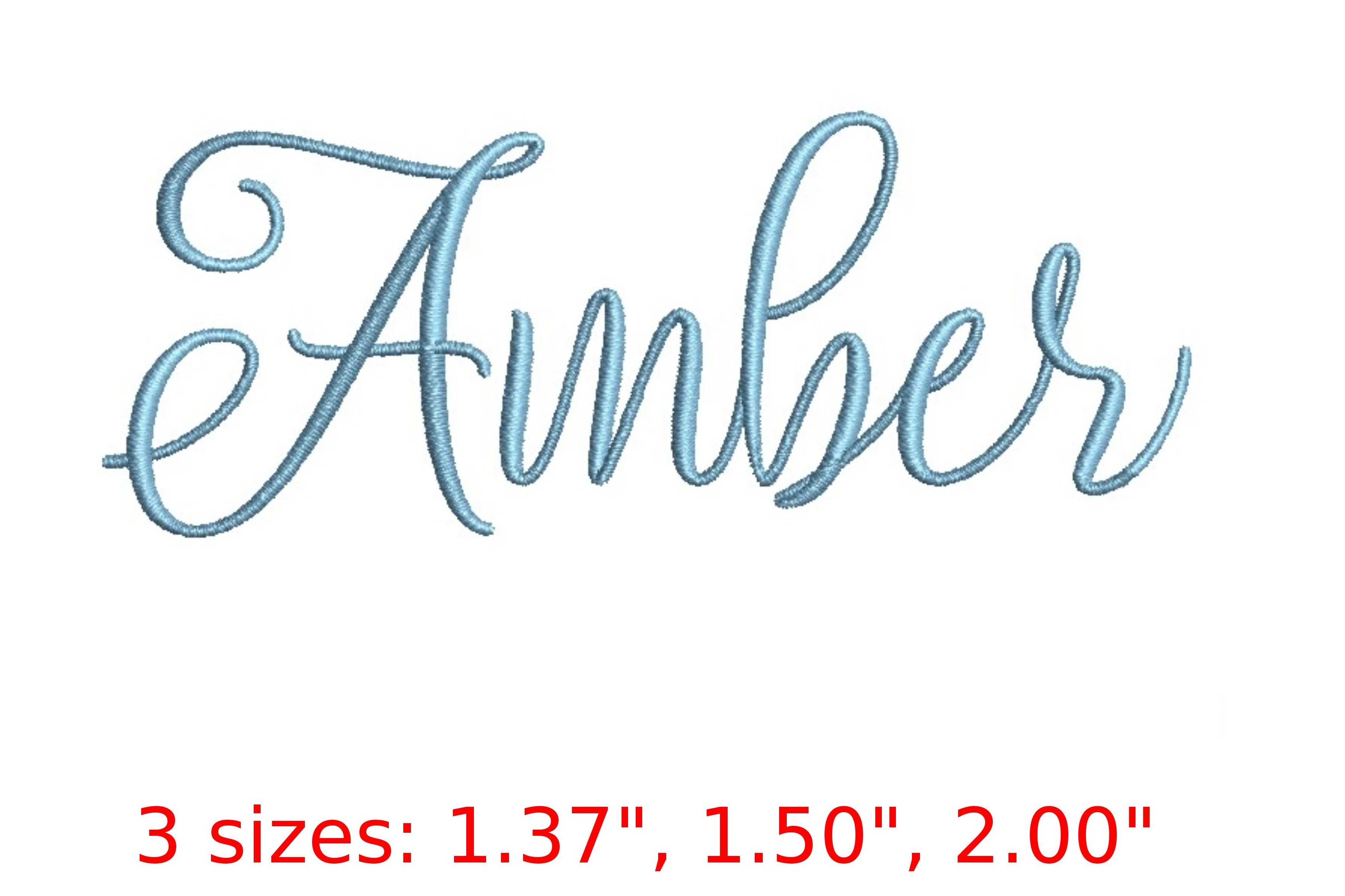 Amber Embroidery Font