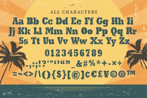 Back to Beach Font - Preview 1