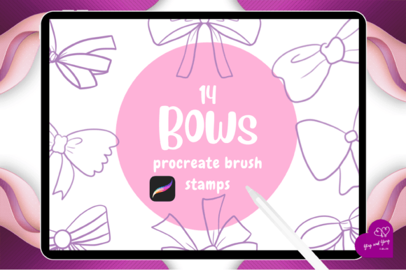 Bow Procreate Brush Stamps