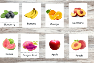FRUITS FLASHCARDS for KIDS Graphic by Literacy Archives · Creative Fabrica