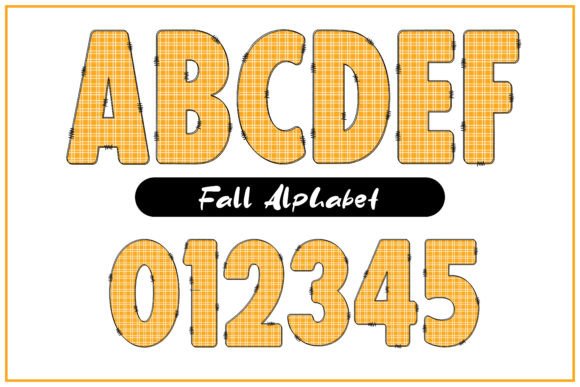 Fall Alphabet Font - Preview 1