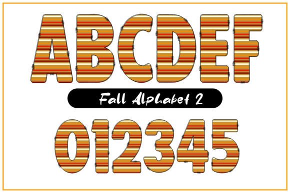 Fall Alphabet Font - Preview 2