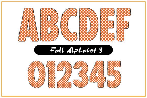 Fall Alphabet Font - Preview 3