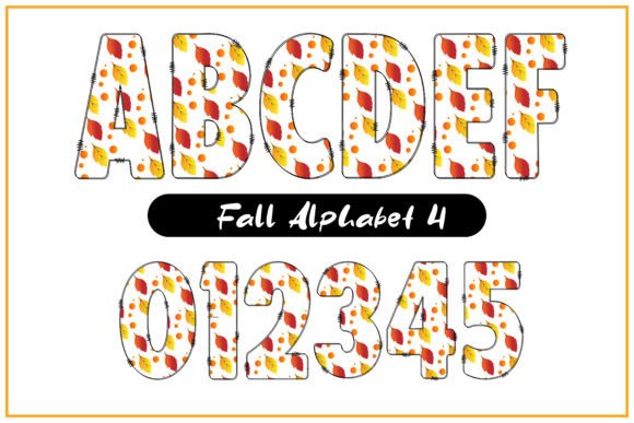 Fall Alphabet Font - Preview 4