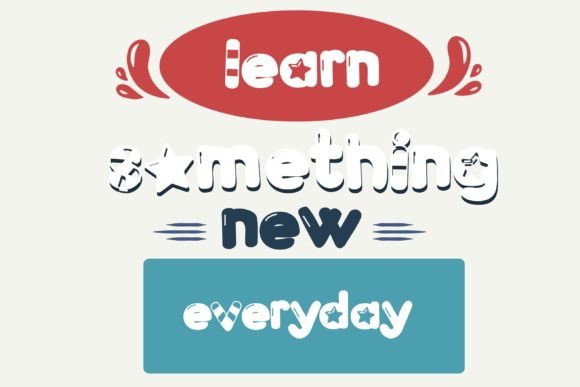 Fat Stars and Stripes Font - Preview 5