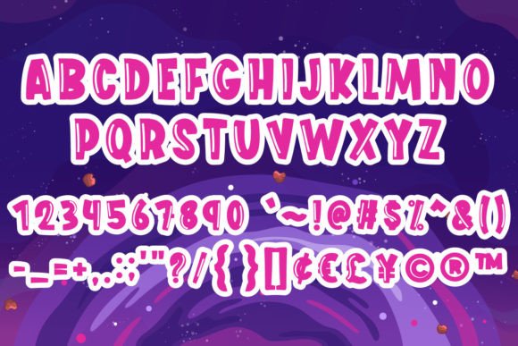 Galaxy Font - Preview 3
