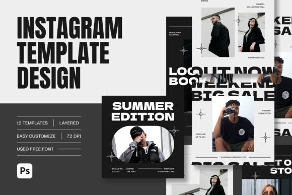 Hypebeast Instagram Template Graphics