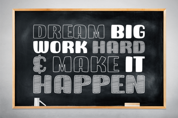 Make It Happen Font PNG with transparent background - Preview 2