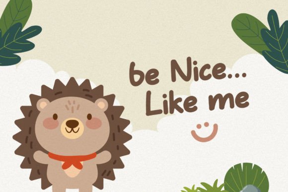 Momain Kidz Font PNG with transparent background - Preview 4