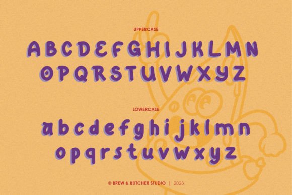 Powbows Font PNG with transparent background - Preview 1