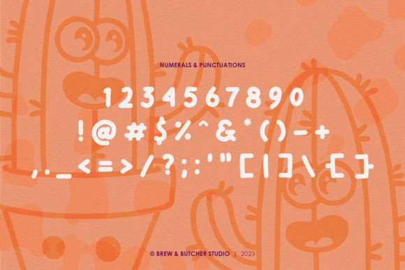 Powbows Font PNG with transparent background - Preview 2
