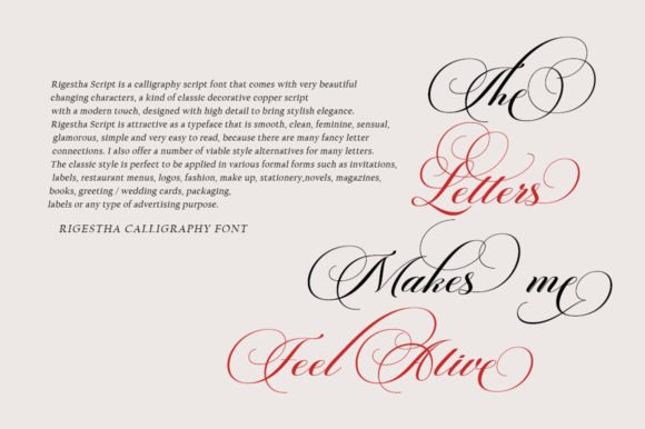 Rigestha Font PNG with transparent background - Preview 4