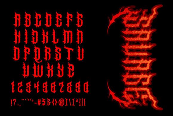 Sabsor Font PNG with transparent background - Preview 1