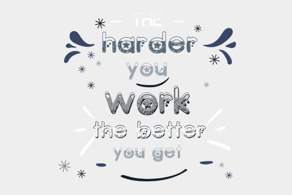 Scribble Stars Font font preview - 2