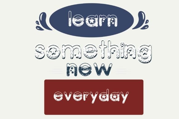 Scribble Stars Font font preview - 5