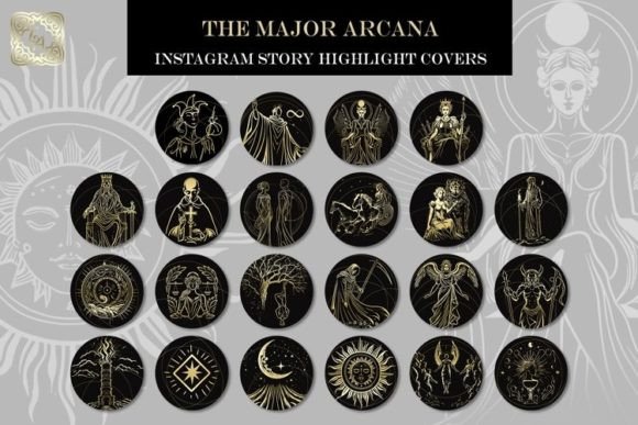 Tarot Instagram Story Highlight Covers - Digital