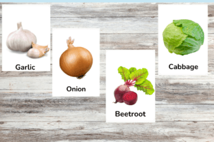 VEGETABLES FLASHCARDS for KIDS Graphic by Literacy Archives · Creative ...