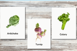 VEGETABLES FLASHCARDS for KIDS Graphic by Literacy Archives · Creative ...