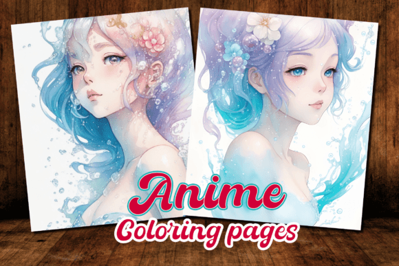 8 Anime Portraits Coloring Pages 🌸🎨