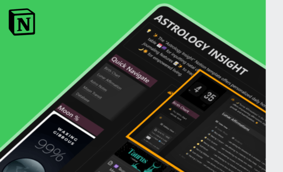 ASTROLOGY INSIGHT - NOTION TEMPLATE