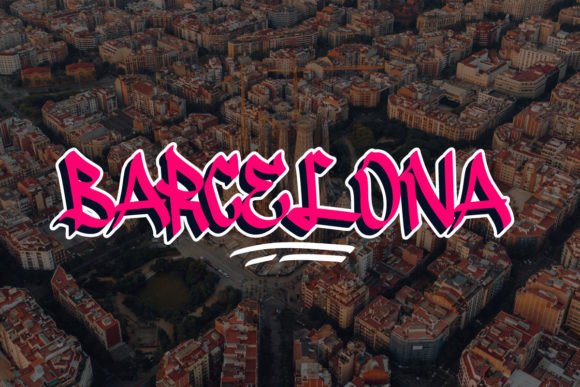 Airosol Spray Graffiti Font - Preview 1