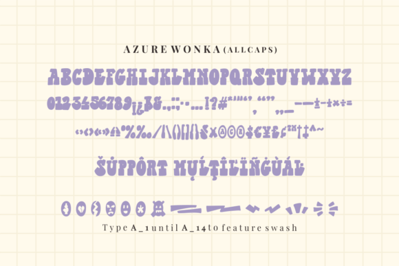 Azure Wonka Font - Preview 5