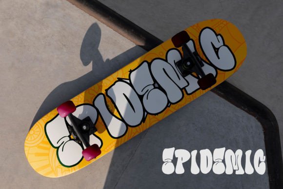 Bubble Horns Graffiti Font - Preview 4