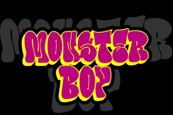 Bubble Horns Graffiti Font - Preview 5