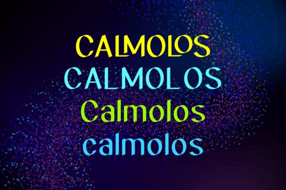 Calmolos Font - Preview 2