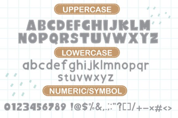 Cute Stitch Font - Preview 1