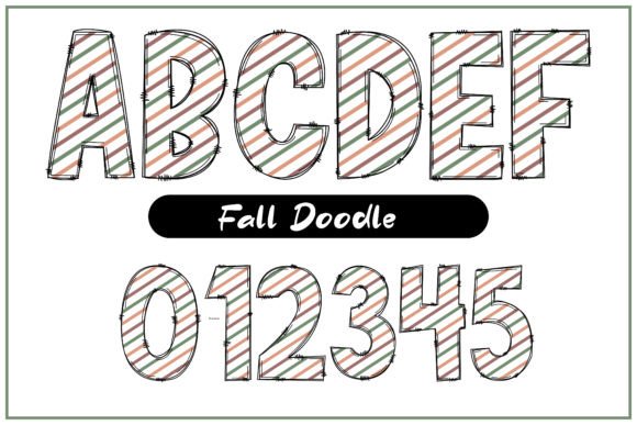 Fall Doodle Font - Preview 1