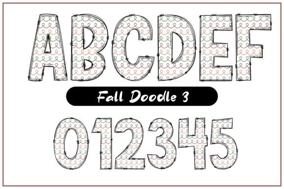Fall Doodle Font - Preview 3