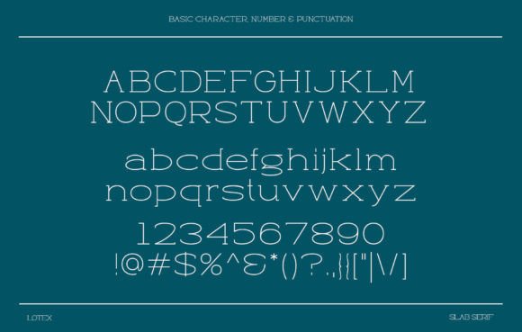 Lotex Font PNG with transparent background - Preview 6