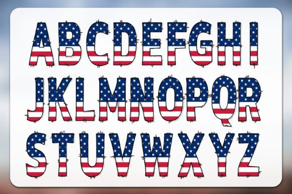Love Amelica Font PNG with transparent background - Preview 1