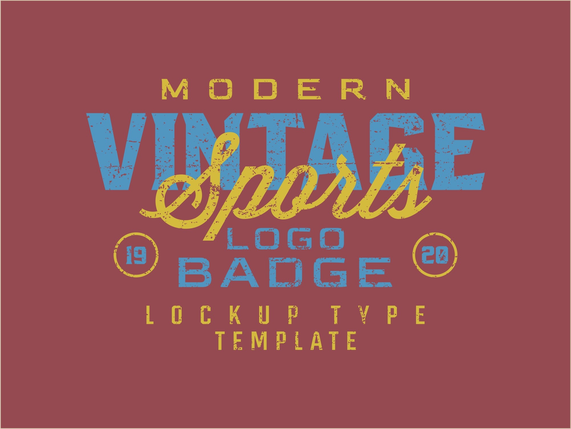 Modern Vintage Sports Logo Badge Design