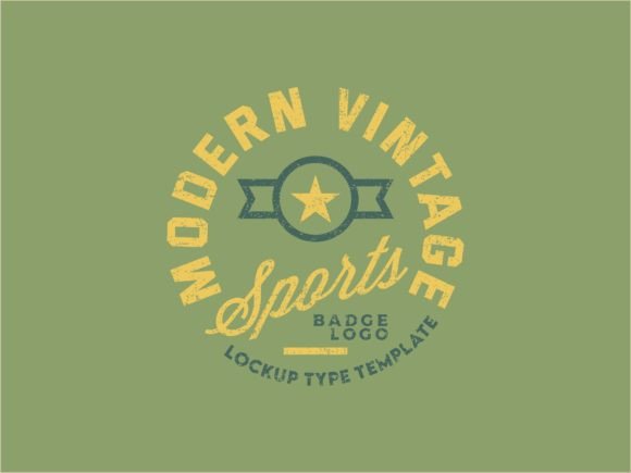 Modern Vintage Sports Logo Template