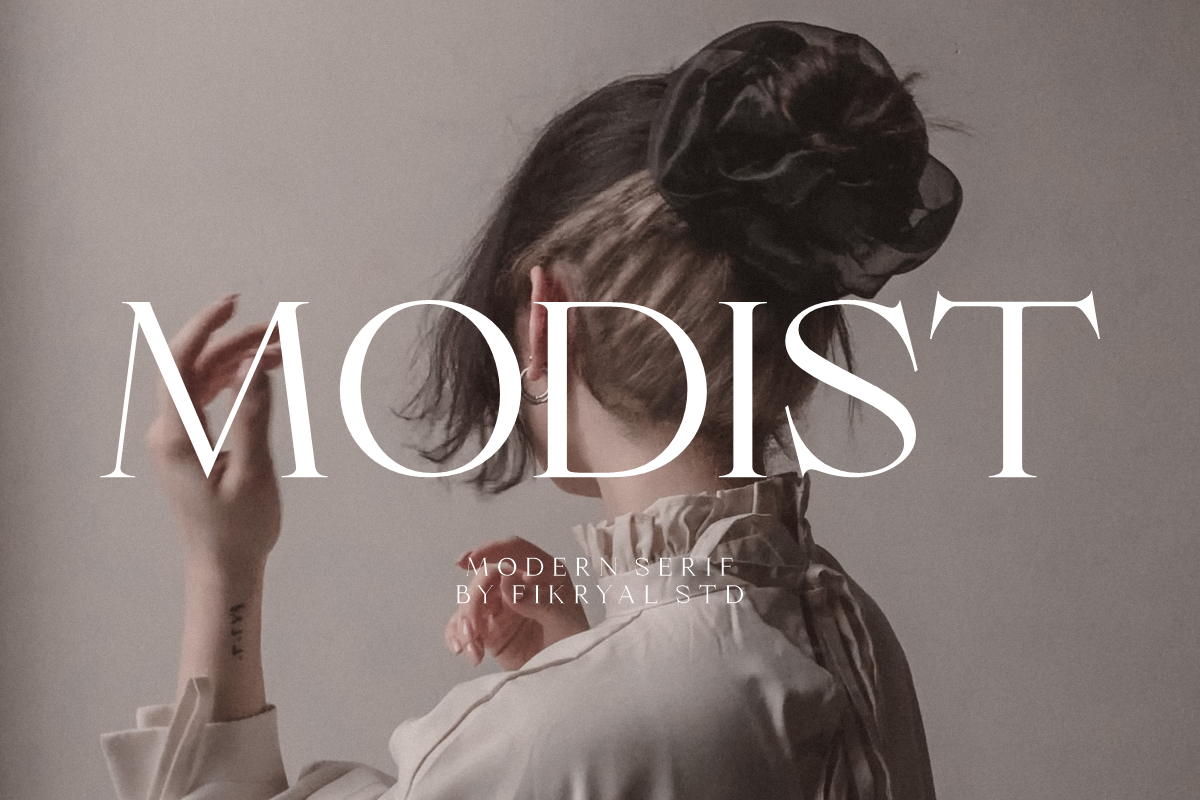 Sample of the Modist typeface