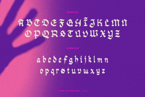 Morthao Font PNG with transparent background - Preview 1