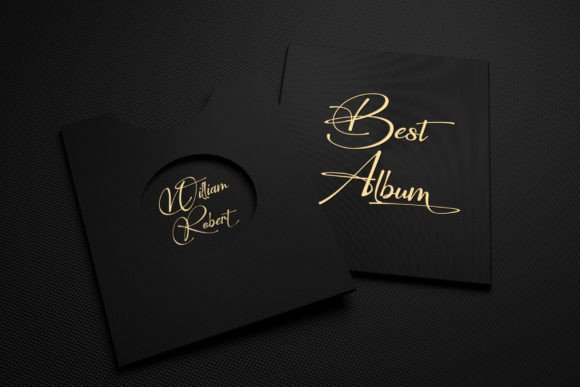 Perfect Signature Font PNG with transparent background - Preview 3